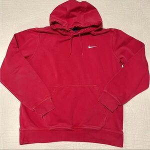 Nike Red Sweatshirt Classic Pullover Hoodie